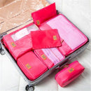 7Pcs Clothes Underwear Socks Packing Cube Storage Bag Travel Luggage Organizer