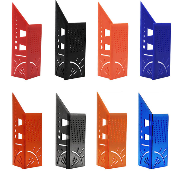 Woodworking Ruler 3D Mitre Angle Measuring Gauge Square Size Measure Hole Positioning Tool