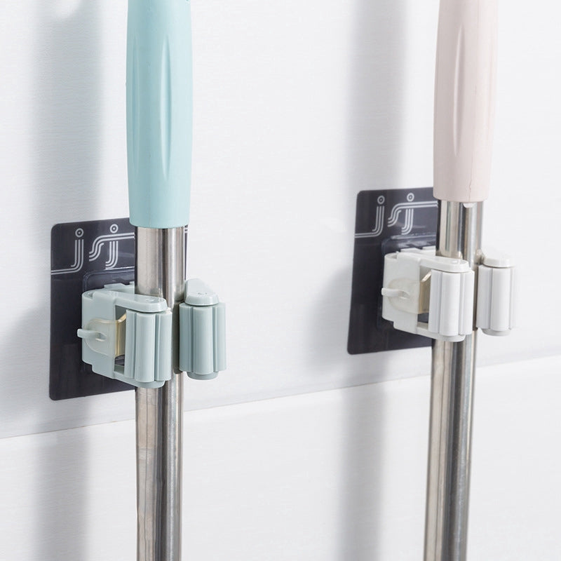 Multifunction Broom Mop Holder Bathroom Wall Sticker