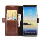 PU Leather Wallet Card Slot Flip Bracket Magnetic Case for Samsung Galaxy Note 8