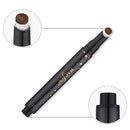 XLOONG Coffee Brown Press Cushion Eyebrow Pen Tattoo Eye Brows Tint Gel Eyebrows Enhancer Makeup