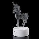 3D LED Night Light USB Horse Animal 7 Color Change Table Desk Lamp Lighting Gift