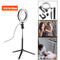 bluetooth Tripod Selfie Stick With LED Ring Fill Light with Stand Lighting Kit for Phone Camera