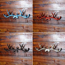 Vintage Cast Iron Deer Antlers Wall Hook Strong Coat Towel Clothes Hat Key Hanger Holder