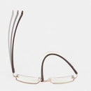 TR90 Ultra-light Fashion Frameless Trimmed Double-glazed Presbyopic Glasses with Blue-light Protection for Men and Women Comfort Metal Reading Glasses