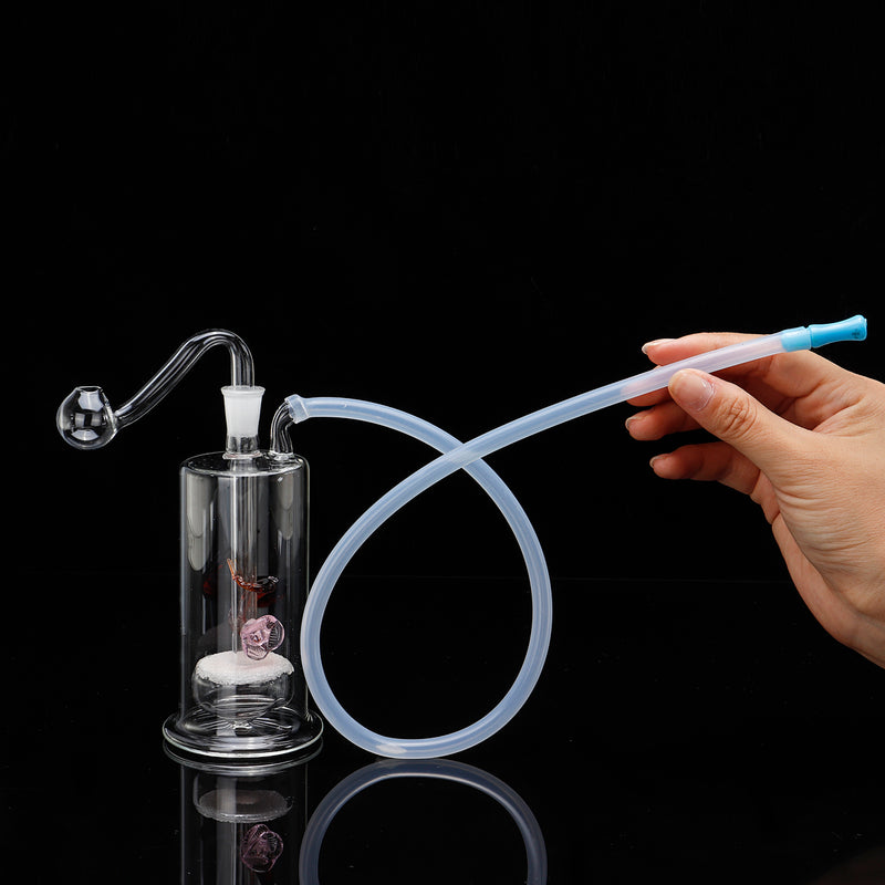 Water Glass Pipes Mute Pot Glass Pipette Silent Pot With Mute layer
