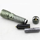 Yupard 1x +1x XPE Q5 1000LM 4Modes Zoomable Ultraviolet Identify LED Flashlight 18650/AAA