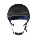Motorcycle German Style Half Face Helmet Scooter Bike Matt Black M/L/XL DOT