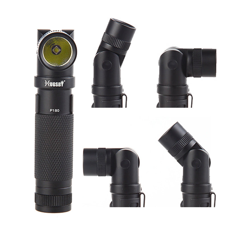 Husby P180 XPG2 160Lumens 180 Degree Flexible Head EDC Tactical LED Flashlight