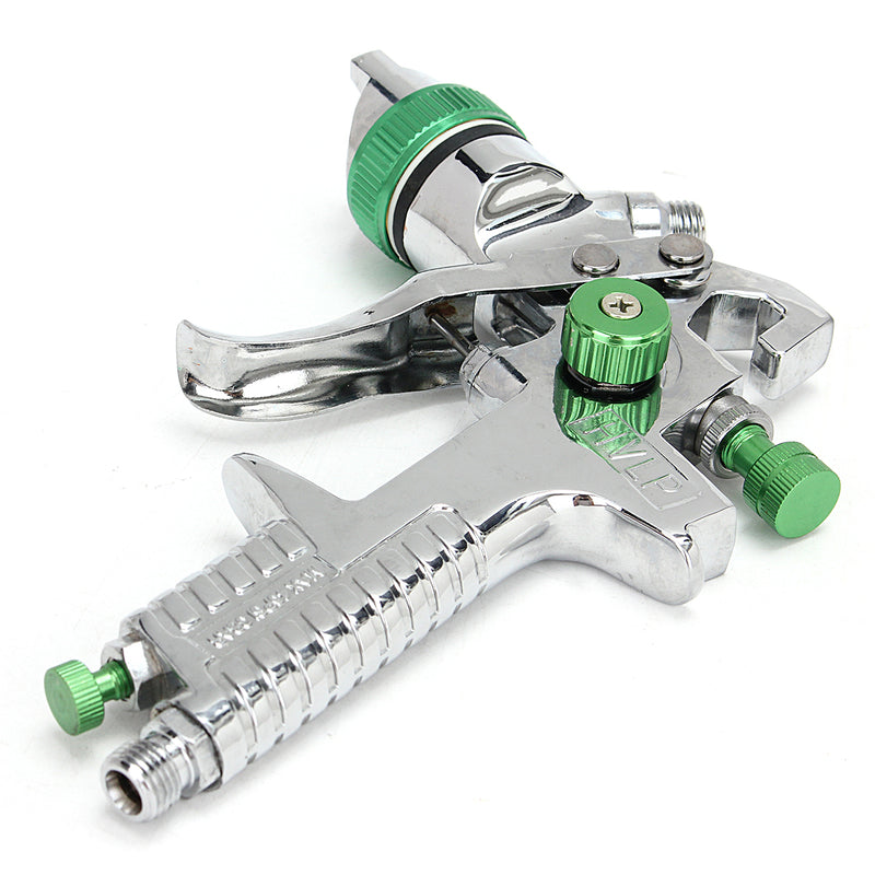 1.4mm HVLP Spray Auto Paint Tool Gravity Feed Spraying Gun Metal Flake Primer Nozzle with Gauge