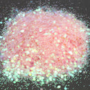 Pink Shining Mixed Glitter Powder Sequins Nail Art Decoration Dust Rose Red Mermaid Effect Ornaments