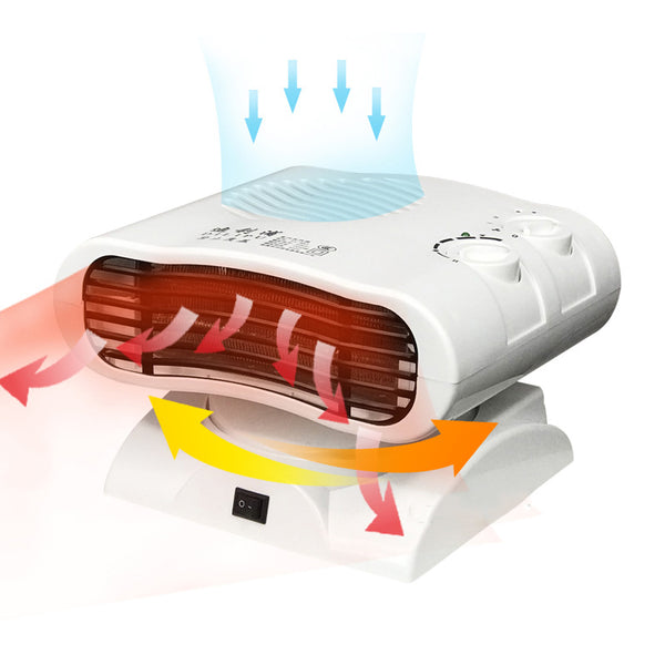 220V Electric Heating Fan 1S Fast Heating 3 Gear 120 Rotation Low Noise Heater Fan Winter Warmer