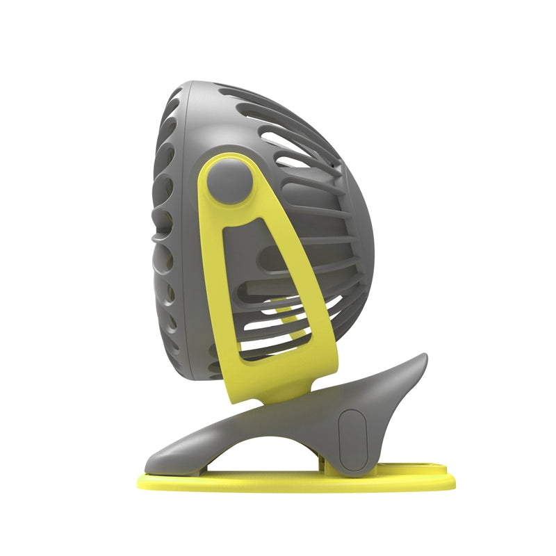 DC 5V 3W USB Clip on Fan Mini 4 Gear Speed Adjustable 4000mAh Battery Protable Fan For Office Desktop Travel Home