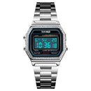SKMEI 1474 Casual Women Watch 3ATM Waterproof EL Light Week Display Fashion Digital Watch