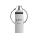 DM 64GB USB 2.0 Waterproof Aluminum USB Flash Drive Pen Drive U Disk with Key Ring