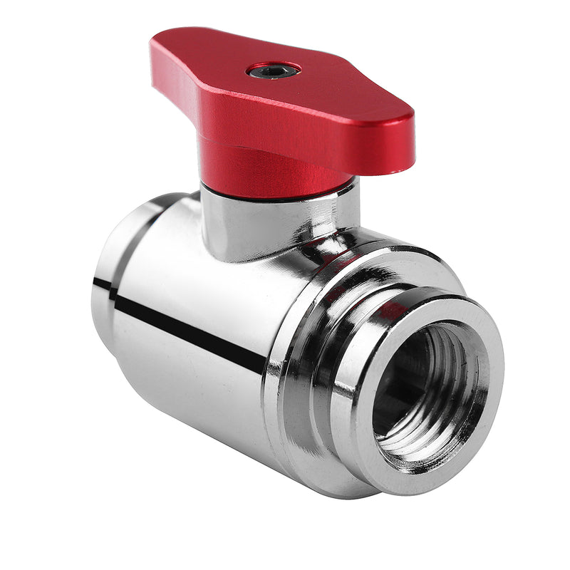G1/4 Thread Dual Inner Teeth PC Water Cooling Shutoff Valve Water Ball Valve Waterway Control