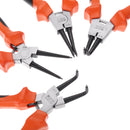 7 Inch 25mm CR-V Circlip Snap Ring Pliers Internal External Straight Bent Type Tool