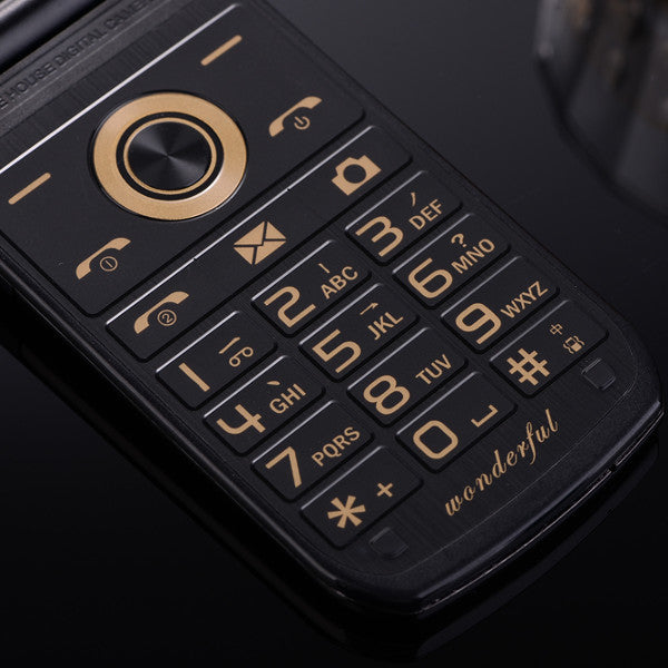 MAFAM E9 2.6'' 3800mAh Slim Fashion Flip Dual Touch Screen Dual Sim Card Dual Standby Feature Phone