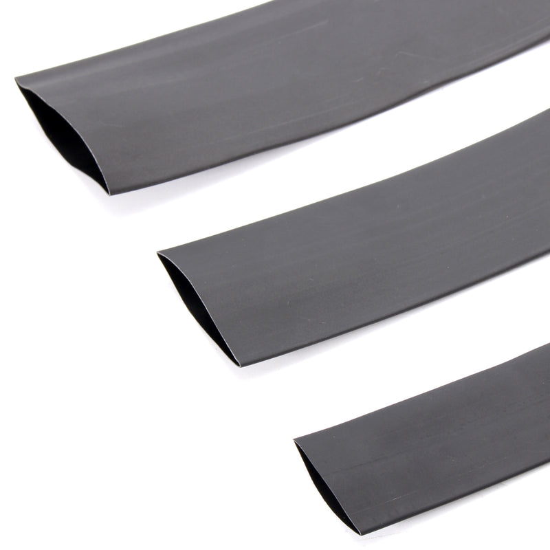 5m Black 2:1 Heat Shrink Tubing Tube Sleeve Wrap Wire Cable 15/20/25/30/35/40mm