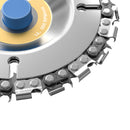 Drillpro 4 Inch Grinder Chain Disc 22 Tooth Wood Carving Disc For 100/115 Angle Grinder