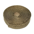 7.5mX2.5cmX1.6mm Titanium Motor Car Insulation Exhaust Header Heat Wrap With Stainless Ties Kit