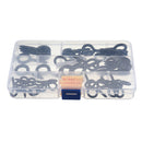 44Pcs Screw Eyes Zinc Plated Self Tapping Thread Eye Bolt Ring Hooks With Expansion Pipe Black