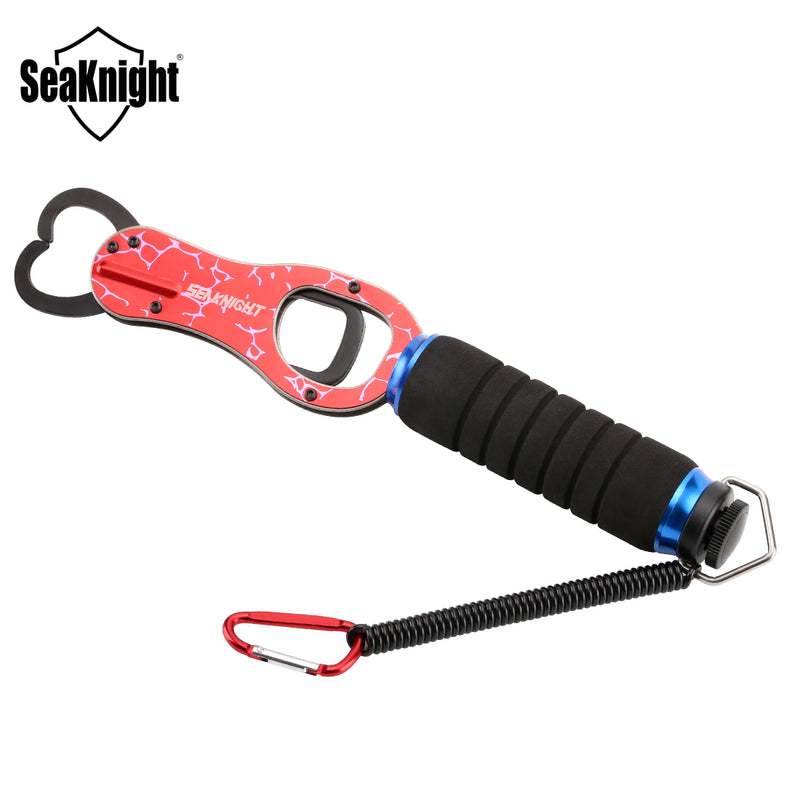 SeaKnight KYQ-SK004 Fish Lip Grabber Gripper Tool Holder Stainless Steel Fishing Grip With Scale