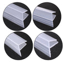 1M F-Shape Bath Shower Screen Door Window Water Sealing Strip Straight  6/8/10/12mm