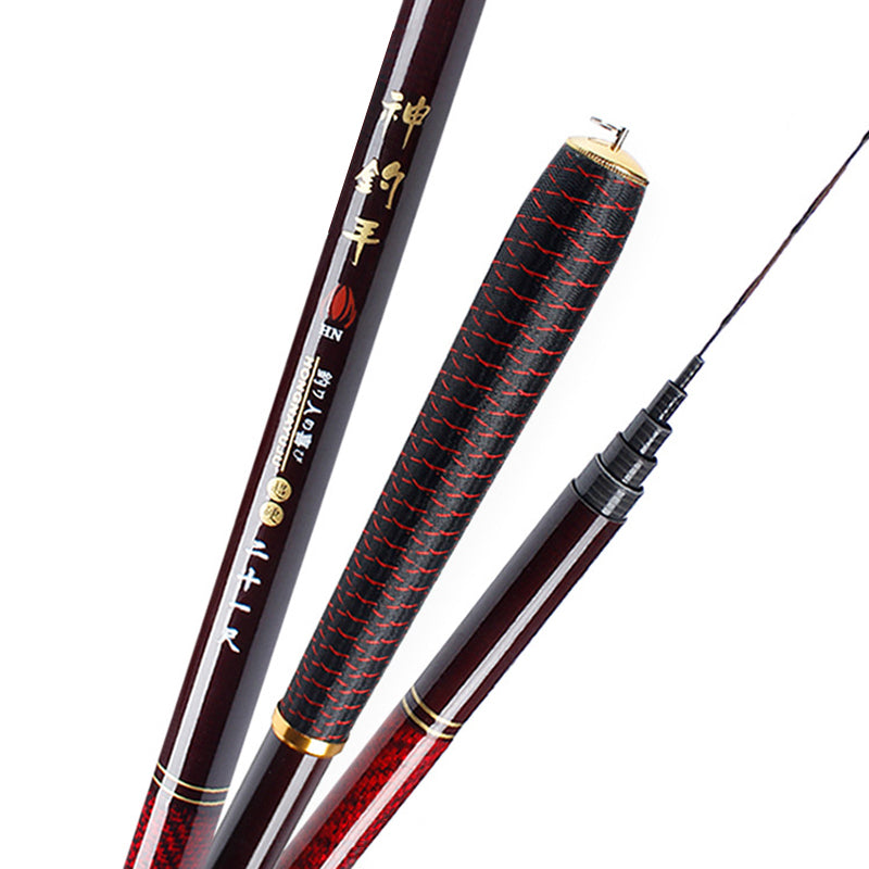 ZANLURE High Carbon Fiber 3.6-7.2M Ultra Hard Telescopic Fishing Rod Reel Combo Sea Fishing