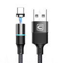 CAFELE 3A Magnetic LED QC3.0 USB Type-C Fast Charging Data Cable for Huawei Xiaomi