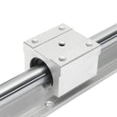 Machifit SBR16 500mm Linear Rail Optical Axis Guide with 2pcs SBR16UU Bearing Blocks CNC Parts