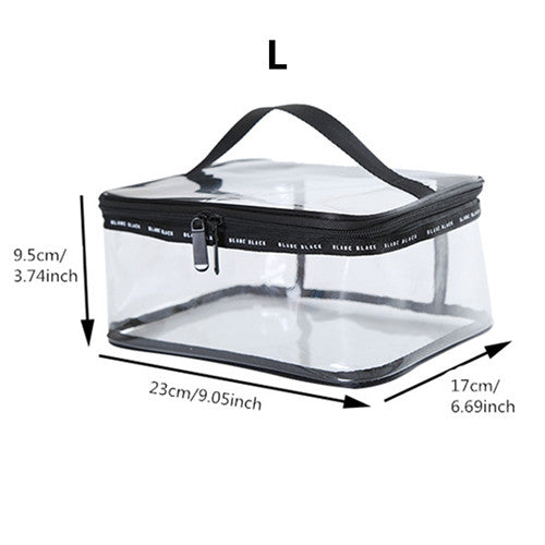 PVC Transparent Cosmetic Bags Women's travel Waterproof Clear Wash Organizer Bag