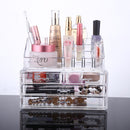 Large Capacity Transparent Acrylic Desktop Makeup Cosmetics Storage Box Jewelry Organizer Acrylic Display Box Storage with Drawers