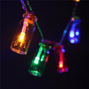 Battery Powered 20 LED Wishing Bottle Fairy String Light Xmas Garden Wedding Party Decor