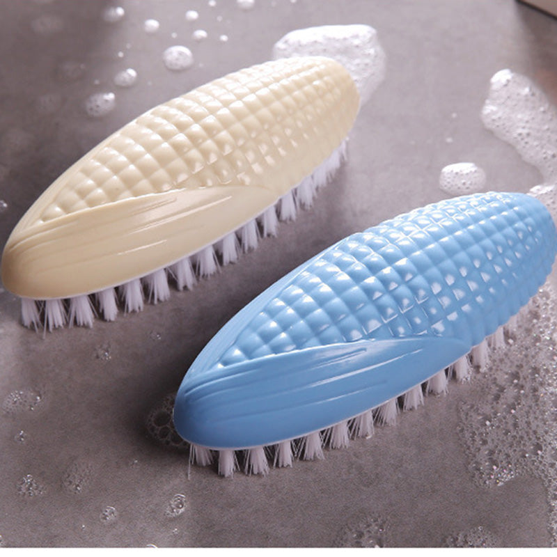 Peanut Corn Shape Plastic Multipurpose Soft Wool Shoes Brush Laundry Household Clothes Cleaning Brush Cleaning Accessories