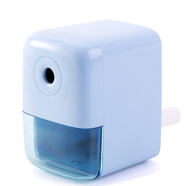 XIAOMI Ecosystem Deli 71158 Plastic Manual Pencil Sharpener Automatic Feeding Hand Crank Pencil Cutter Office School Students Stationery Supplies