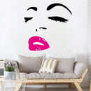 Miico FX1258 Red Lip Beauty Girl Wall Sticker Wall Art Home Decoration Stiker