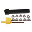 SER1212H16 Turning Tool Holder Boring Bar with 10pcs 16ER AG60 VP15TF Inserts