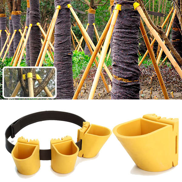 Gardening TPR Fruit Tree Fixation Support Tool Plant Windbreak Protection Binding Holder Kit