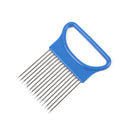 1 pcs Easy Cut Onion Holder Fork Stainless Steel Vegetable Slicer Tomato Cutter Metal Meat