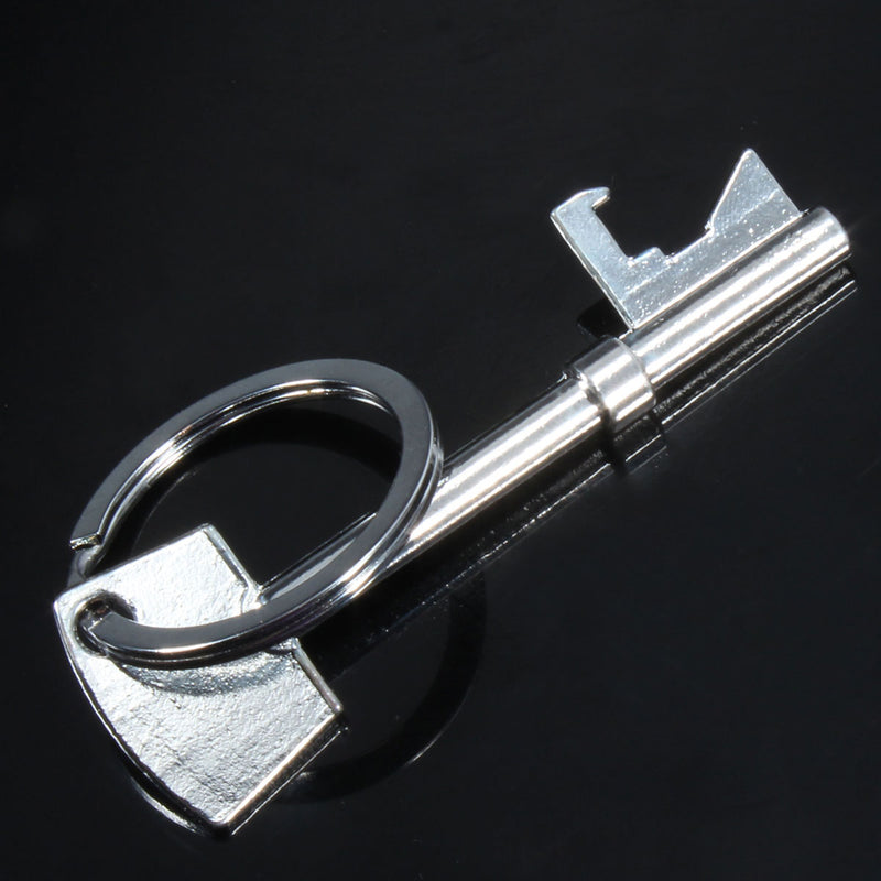 Key Shaped Bottle Opener Ring Keyring Chain Keychain Metal Beer Bar Tool
