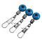 20Pcs Fishing Barrel Swivel Solid Ring Interlock Snap Pin Connector Accessories