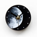 Fashionable Creative Universe Planet Moon Pattern Fridge Magnet Waterproof Sucker Moon Wall Clock