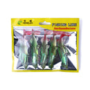 ZANLURE 5pcs/set 10cm 20g Soft Plastic Fishing Lure Swimbait Wobbler Artificial Bait Fishing Tackle