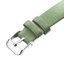 SHENGKE SK K0108 Spring Jade Green Calm Brown Leaf Dial Fashion Leather Strap Women Quartz Watch