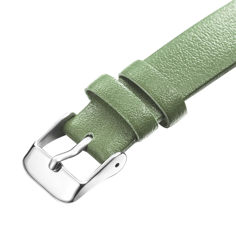 SHENGKE SK K0108 Spring Jade Green Calm Brown Leaf Dial Fashion Leather Strap Women Quartz Watch