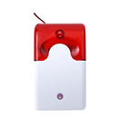 Mini Strobe Siren Sound Alarm Lamp Flashing Red Blue Indicator Light Wired 12V 24V 220V 110DB