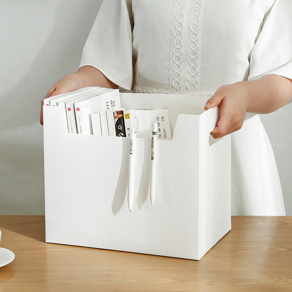 Desktop Multifunctional File Holder Documents Magazines Books Container Household Clothes Storage Box Sundries Organizer