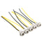 5Pcs T10 Connector Socket Bulb Light Harness PigTail T10 168 194 Rubber Wedge LED