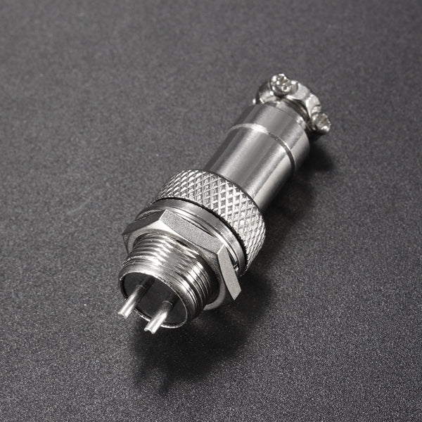 Excellway GX12 2Pin Aviation Plug Male/Female 12mm Wire Panel Connector Adapter
